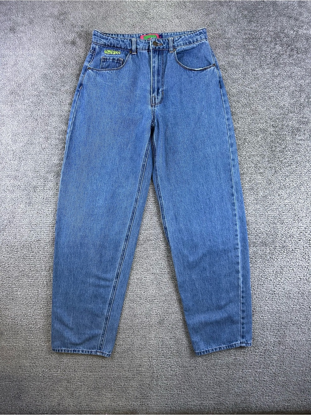Empyre Tori Baggy Jeans Sz 4 Vintage 90s Style Skater Grunge Relaxed Light Wash